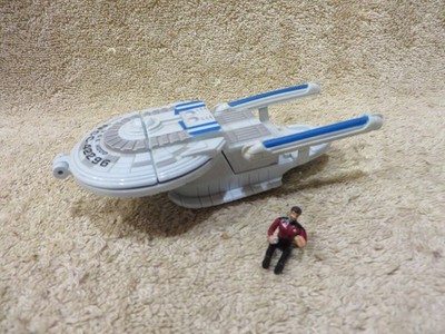 Star Trek Mini Playset USS Hood NCC-42296 w/ Figure -SEE PICS -By Playmates Toys