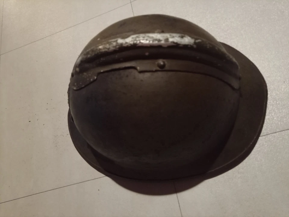 Casque Adrian artillerie WW2 - Photo 4/4