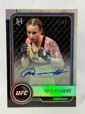 2019 Topps UFC Museum Collection Nina Ansaroff Auto 1st Auto 86/99