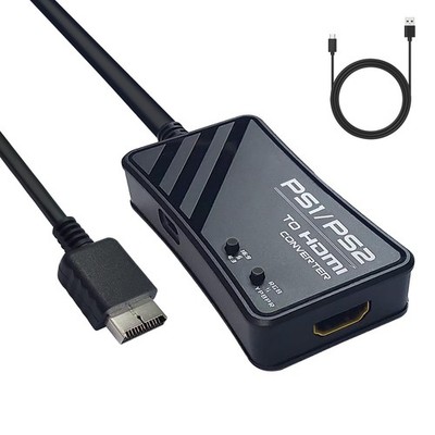 PS1/PS2 to HDMI Converter, RGBS & YPbPr Signal Output to HDMI for Playstation...