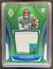 2025 Panini Phoenix Travis Hunter Pandora Patch RC Green Prizm #/99 Jaguars