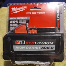 BRAND NEW Genuine Milwaukee Battery XC6.0 M18 REDLITHIUM HIGH OUTPUT 48-11-1865