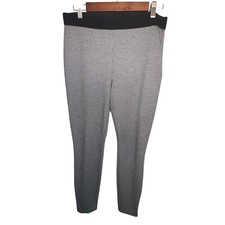 Talbots Women  s Size 10 black/white micro houndstooth ankle zip stretch pant