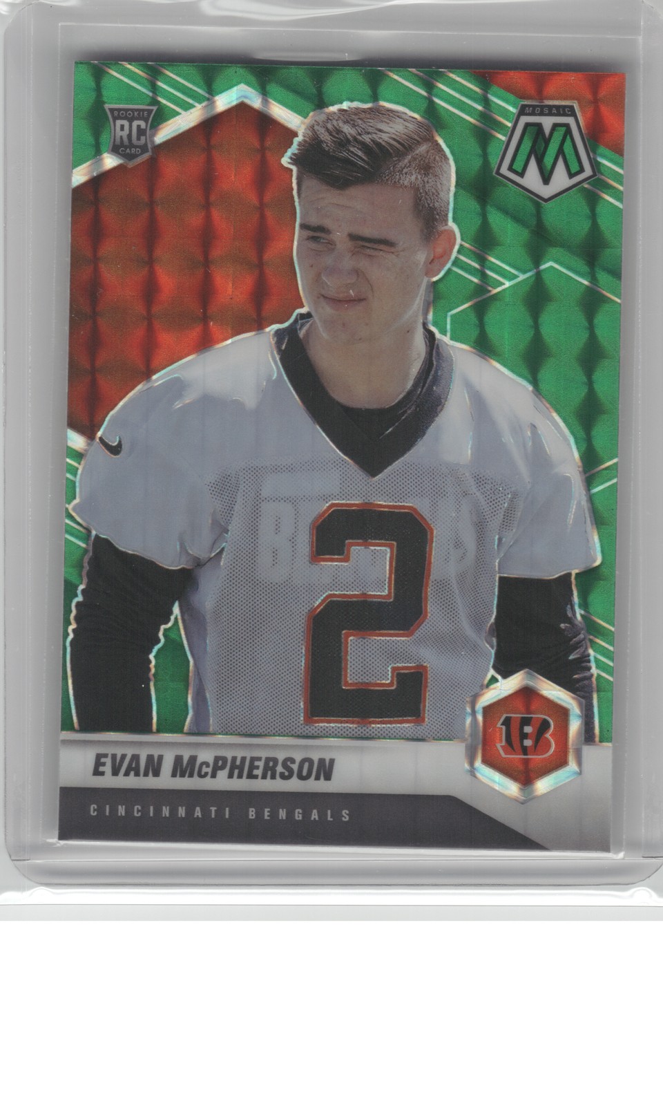 2021 Panini Mosaic #361 Evan McPherson Prizm Green B2R1C43