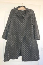 Zedd Plus Gr. 1 (48/50) Jacke Überwurf Ballonmantel A- Linie Grau gemustert