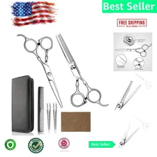 Professional Hair Cutting Scissors & Thinning Shears Kit - Salon Quality at Home