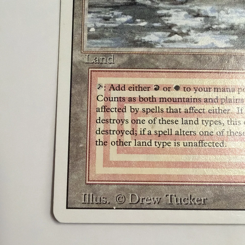 MtG Magic the Gathering Revised Edition 1994 Plateau Dual Land Lightly played - Image 3 of 4