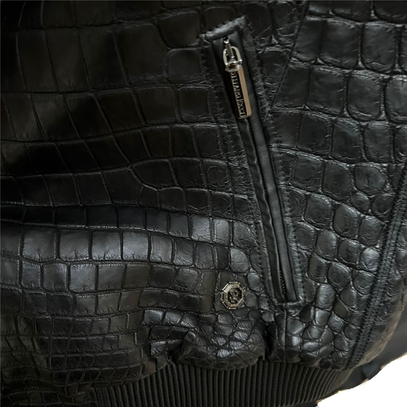 $140K STEFANO RICCI 52 Crocodile Leather Jacket - New! image 9