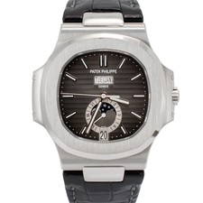 2018 Patek Philippe Nautilus 40.5mm 5726A-001 Annual Moon Phase Steel Watch 2