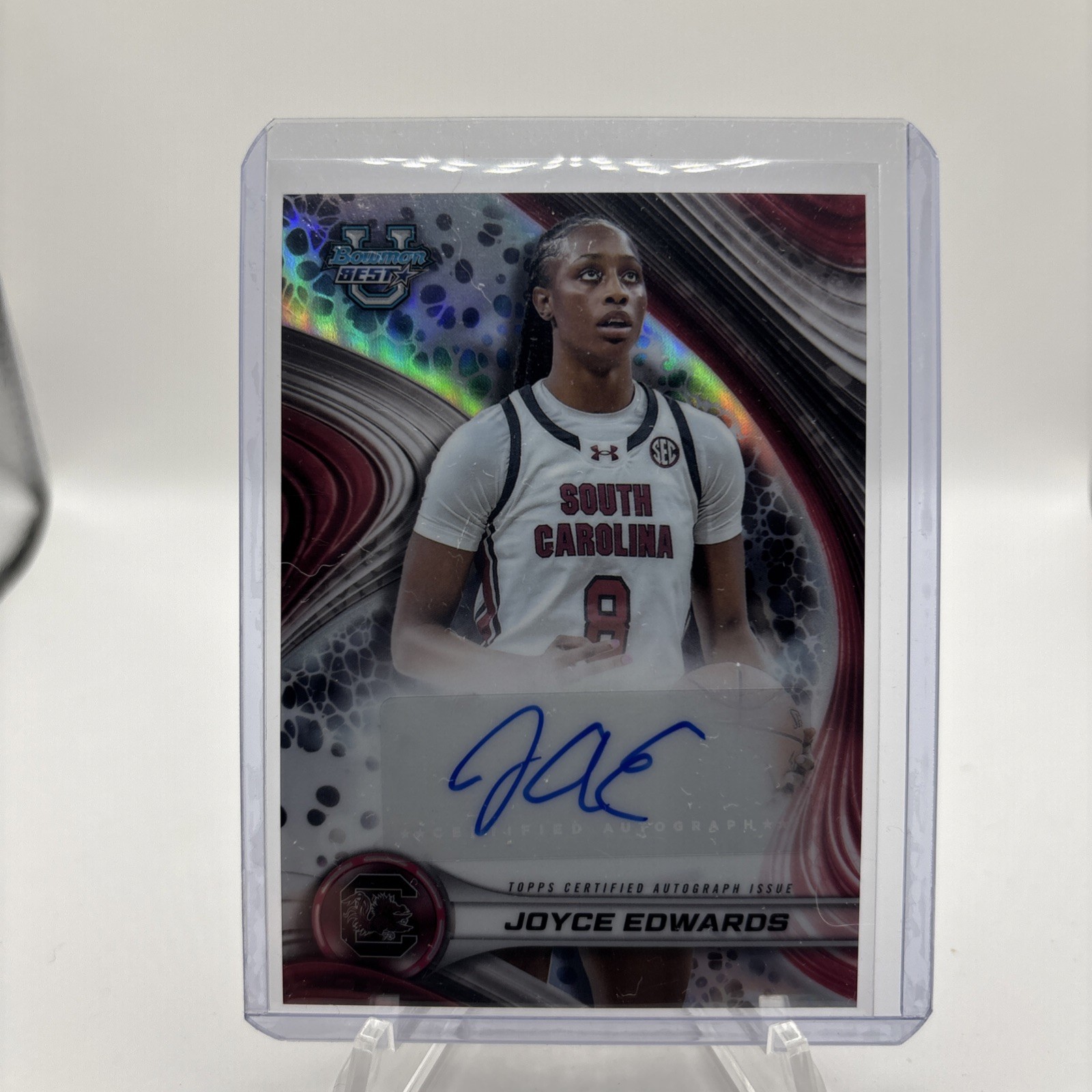 2024-25 Bowman University Best Best of 2024 Autographs  refractor Joyce Edwards 