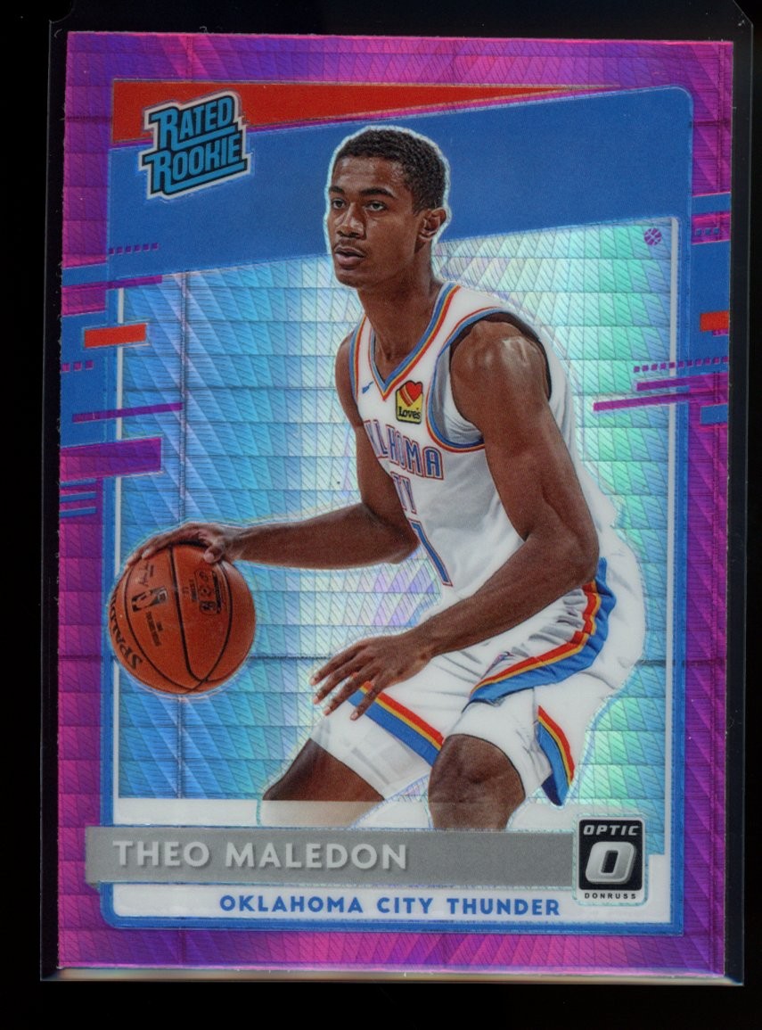 2020-21 Donruss Optic #184 Theo Maledon Hyper Pink