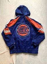 Starter Vintage NY Knicks 1/4 Zip Pullover Jacket NBA New York Basketball SizeXL