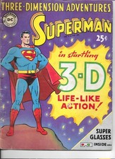Three Dimension Adventures Superman with glasses
