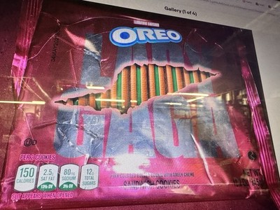 Rare Lady Gaga OREO Chromatica Sandwich Cookie 12.2oz Fun Gift