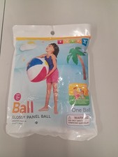 Intex Inflatable 24 inch Beach Ball. Glossy Panel Ball New old stock