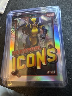 2025 Topps Chrome Deadpool Icons Wolverine X-23 #DI-5 Blaster Exclusive Insert