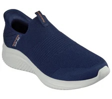 Wide Navy Skechers Men's Shoes Slip Ins on Mesh hand Free Arch Fit Memory 232450