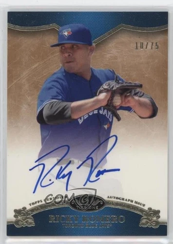 2012 Topps Tier One On the Rise Auto /75 Ricky Romero #OR-RR Auto