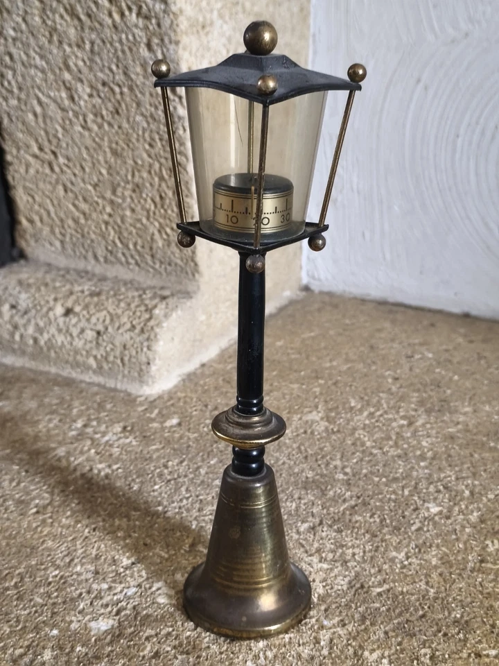Ancien Thermomètre en Forme de Lampadaire 27 cm - 265,6 g - Photo 3/4