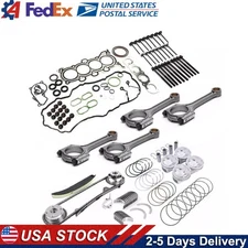New Engine Overhaul Rebuild Kit Timing Con Rods For Hyundai Kia 2.0L G4NC
