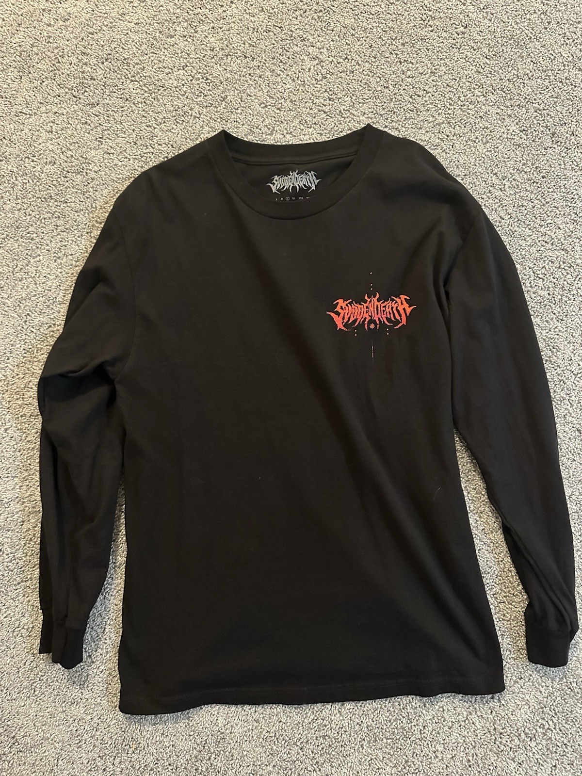 Long Sleeve T-Shirt (Black, Chest Logo)