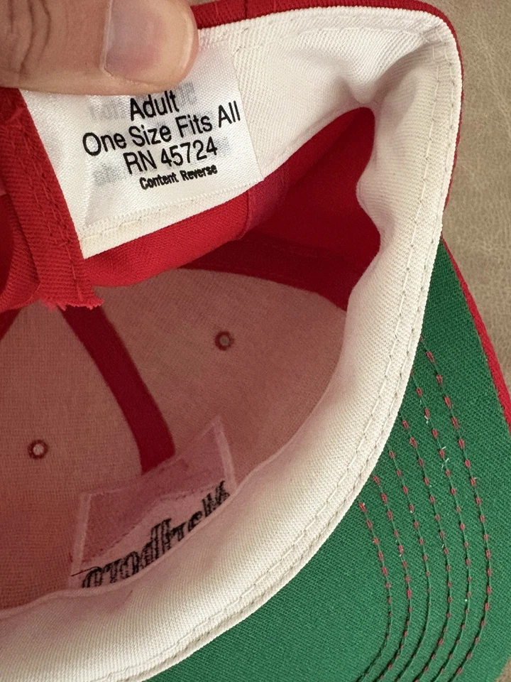 Vintage 90's Marlboro Racing Hat Cap Snapback Team Penske Red **NEW** - Image 2 of 4