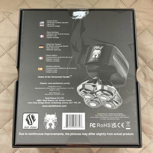 BRAND NEW SEALED Skull Shaver Pitbull Gold Pro: Head Shaver for Men, Wet/Dry - Picture 2 of 3