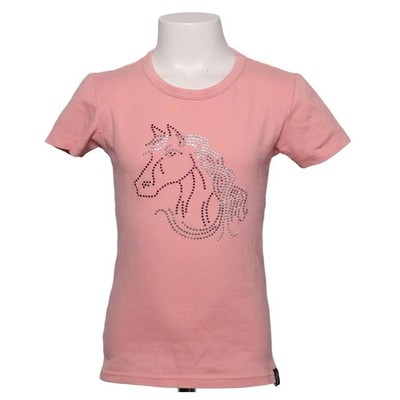 Trigema, T-shirt, Größe: 128, Pink, Baumwolle/Elasthan, Print, Mädchen #LaE