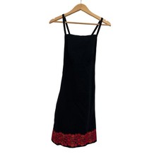 Harolds Floral Midi Sheath Dress 6 Romantic Grunge Whimsigoth Black Embroidered