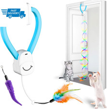 Interactive Cat Toys for Indoor Cats,Automatic Hanging Door Clip Ribbon