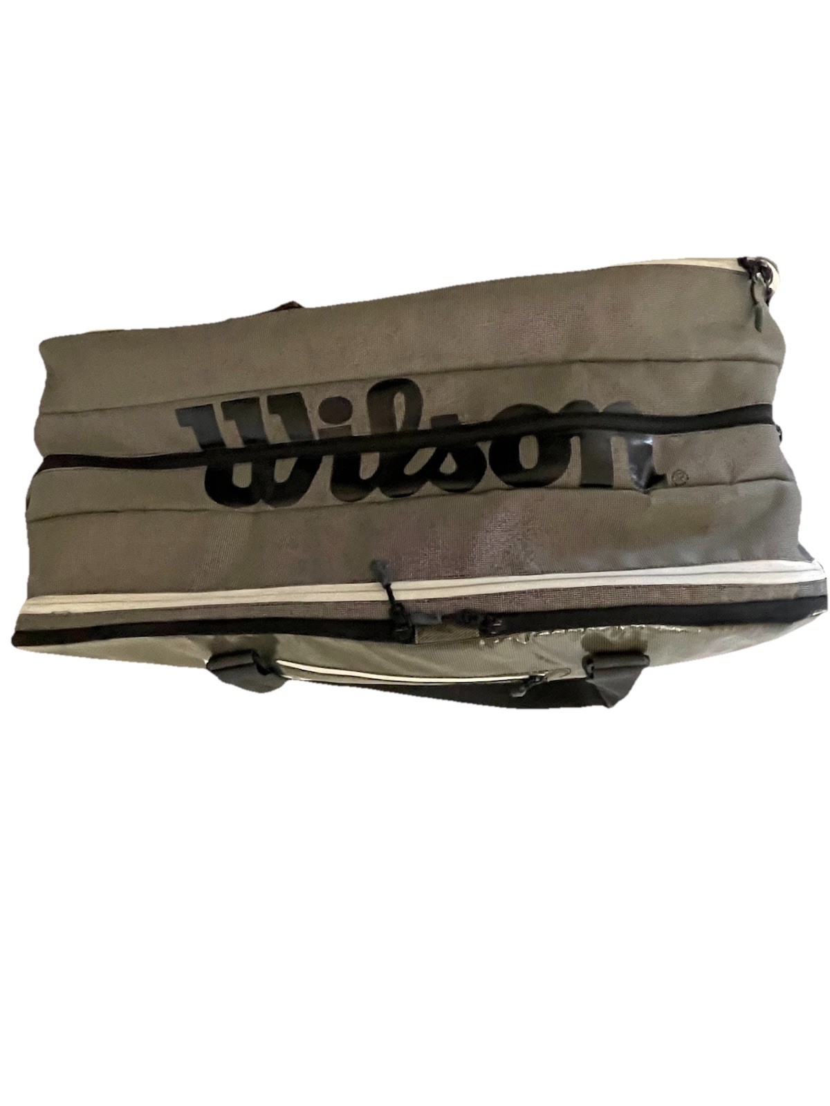 Wilson Tour 12 Pack Tennis Racket Bag Gray Black 2 Compartme