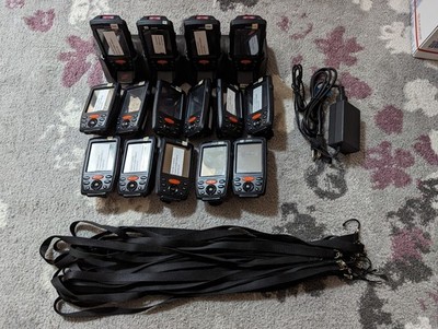 Lot of 15 Janam XM66 Mobile Computer Barcode Scanner XM66W w/ Charger & Lanyards