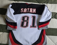 Buffalo Sabres YOUTH S/M Miroslav Satan Jersey Worn Vintage Sublimated