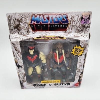 Masters of the Universe Origins Sketchbook Hordak & Grizzlor Figures NEW SEALED