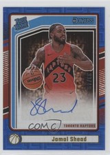 2024-25 Donruss Rated Rookie Signatures Choice Blue 33/49 Jamal Shead Auto 0rd2