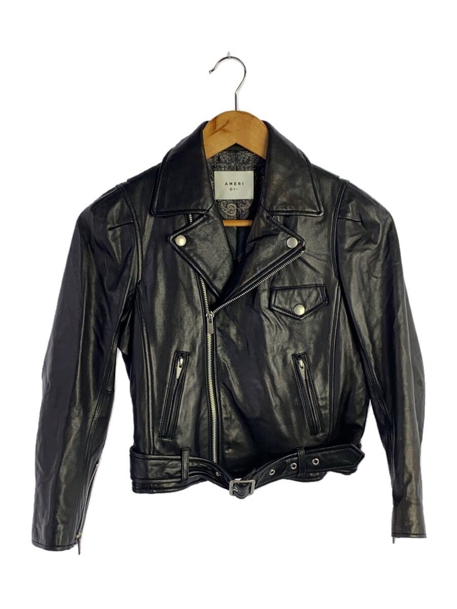 Ameri Double Riders Jacket/S/Sheep Leather/Blk/01… - image 1