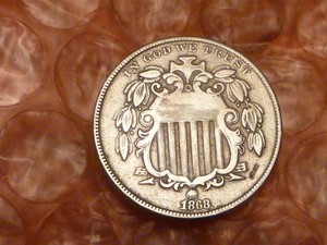 1868 Shield Nickel Higher Grade #2