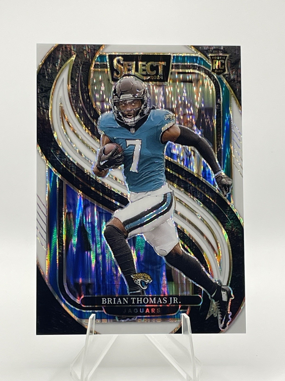 2024 Panini Select - Premier Level Brian Thomas Jr. #143 White Shock Prizm /199 