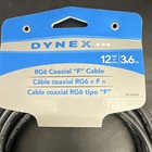 Dynex DX-AV082 RG6 Coaxial Cable F Male to F Male 12 ft Black — photo 2