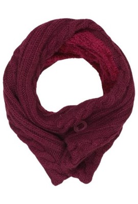 SALOMON Schal Damen Tuch Strickschal Loop Bordeaux #9f2bpgf