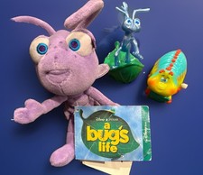 Disney BUG  S LIFE 1998 8  DOT Mini Beanie Plush Toy, Flik, Heimlich