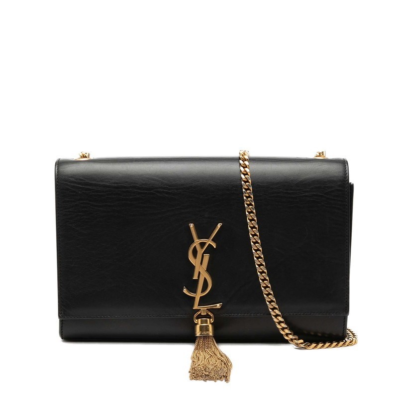 SAINT LAURENT leather Kate Tassel Chain Shoulder Bag 354119 Women 【Used】