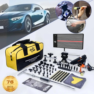Super PDR Tool Kit, Professional Dent Puller Repair Kit, Complete Auto Body Hail