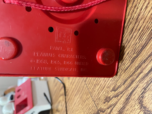 Vintage Rotary Dial Phone TURNING HEAD Snoopy & Woodstock Peanuts Snoopy - 第 3/3 張圖片