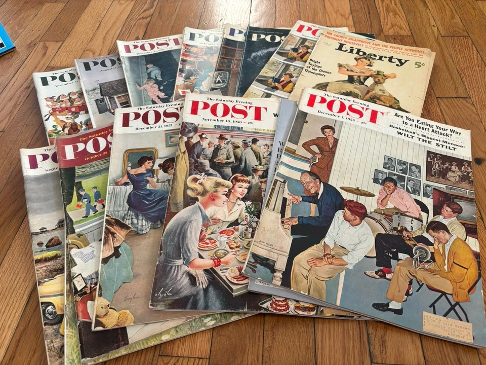 THE SATURDAY EVENING POST Vintage Advertisement Magazine Lot - Image 2 of 4