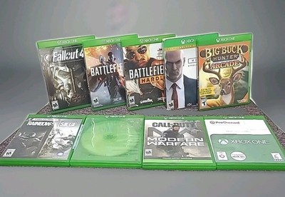 Lot of 9 Xbox One Games Fallout 4, Battlefield, Modern Warfare, Hitman, & others