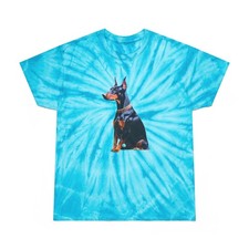 Doberman Pinscher Tie-Dye Tee, Cyclone