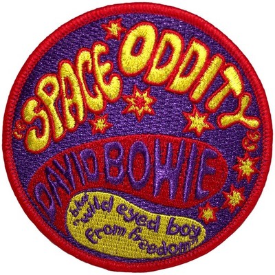 David Bowie Space Oddity Woven Patch One Size