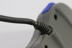 Official Sega Saturn Gray Controller Pad HSS-0101 OEM SS Japan Import Cord Rip