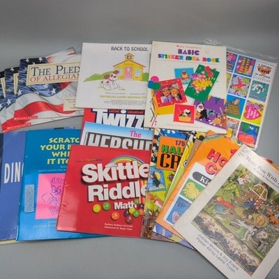 Teacher Activity Craft Math Book Lot 18 PB/Spiral Multicolor Classroom Kids USA